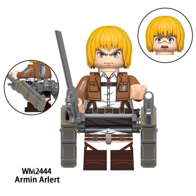 WM6148 Attack On Titan Series Minifigures Building Blocks Armored Beastly Colossal Titan Comic Bricks Models Toys Gifts For Kids