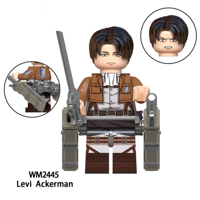 WM6148 Attack On Titan Series Minifigures Building Blocks Armored Beastly Colossal Titan Comic Bricks Models Toys Gifts For Kids