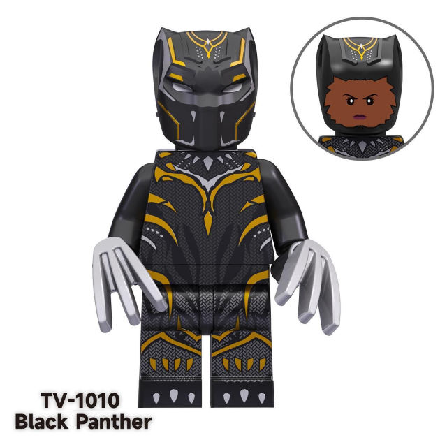 TV1009 TV1010 Marvel Super Hero Series Minifigs Building Blocks Black Panther The Avengers Action Figures Toys Gift For Children