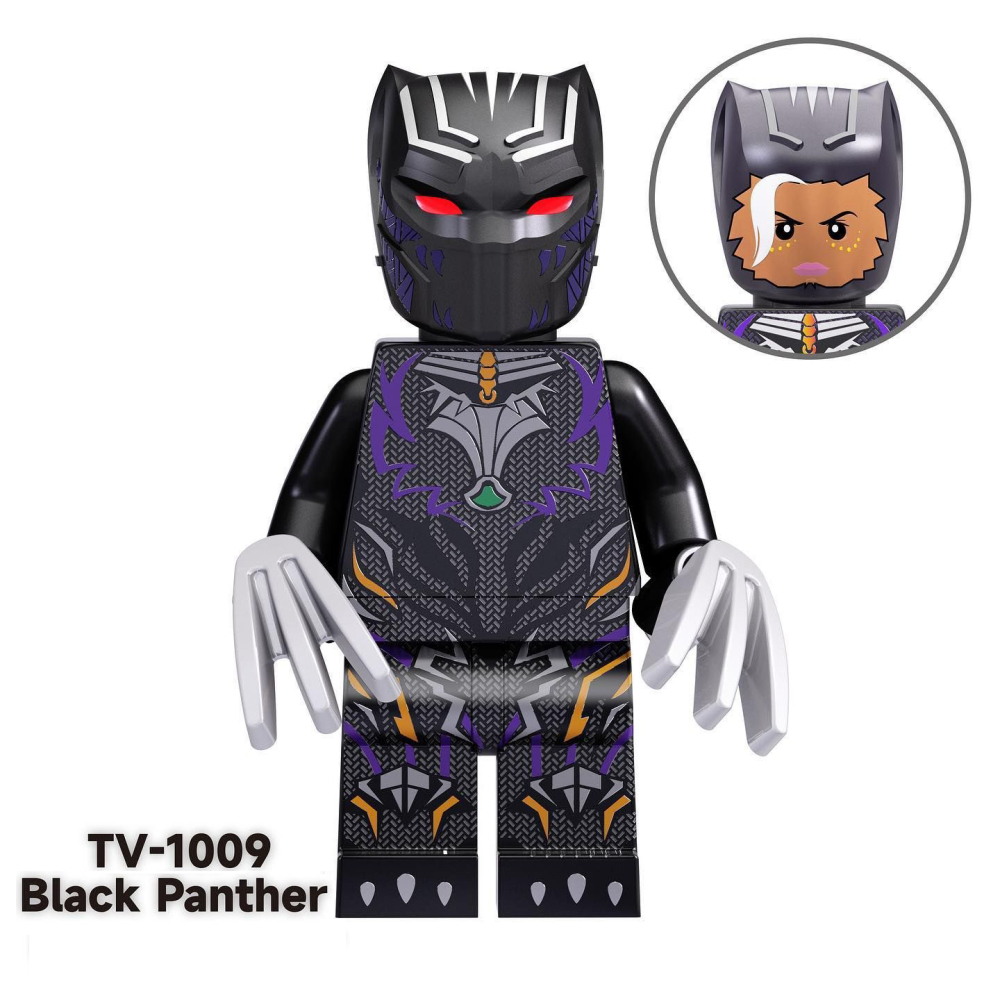 TV1009 TV1010 Marvel Super Hero Series Minifigs Building Blocks Black Panther The Avengers Action Figures Toys Gift For Children