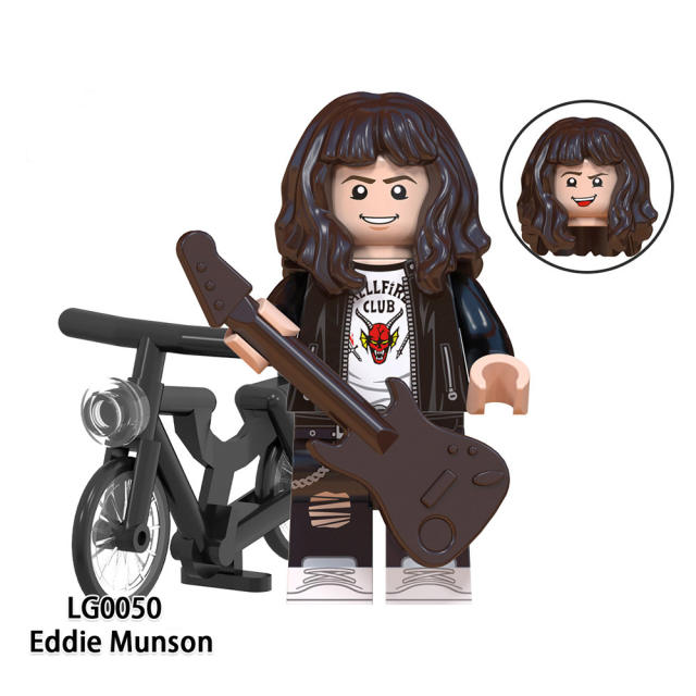 LG1007 Stranger Things Series Minifigures Building Blocks Eleven Mike Brenner Cartoon Figures Models DIY Toys Gifts For Children