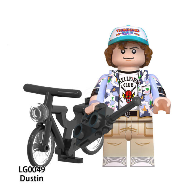 LG1007 Stranger Things Series Minifigures Building Blocks Eleven Mike Brenner Cartoon Figures Models DIY Toys Gifts For Children