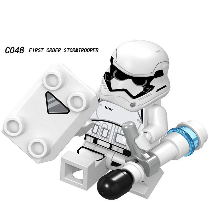 C041-048 Stormtrooper Rebel Pilot First Order Flametrooper Rebel Troopers Star Wars Minifigures Building Blocks Action Mini Figures Gun Weapon Assemble DIY Bricks Educational Toys Gift for Children