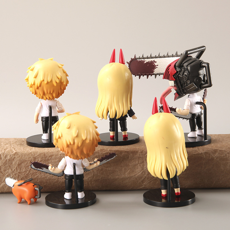 Anime Chainsaw Man Figure Denji Pochita Pava Home Decoration PVC Cartoon Model Handmade Ornament Blind Box Toys Gift For Children