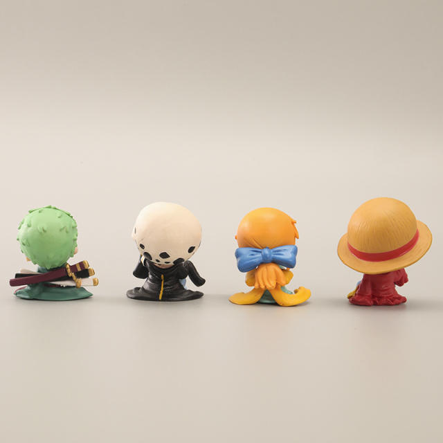 One Piece Anime Figures Monkey D. Luffy Zoro Nami Home Decoration PVC Cartoon Ornament Model Cute Mini Toys Gifts For Children