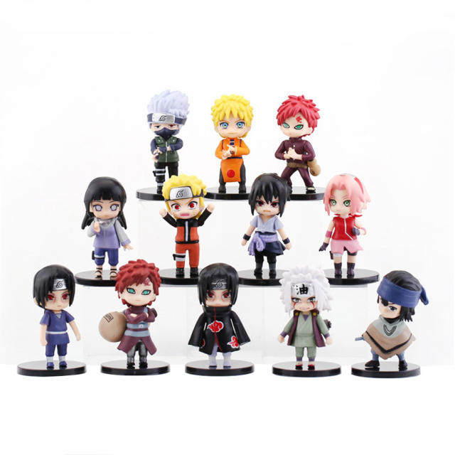 Anime Naruto Shippuden Uzumaki Hinata Sasuke Gaara PVC Figures Home Decoration Cute Cartoon Ornament Models Toys Gifts Children