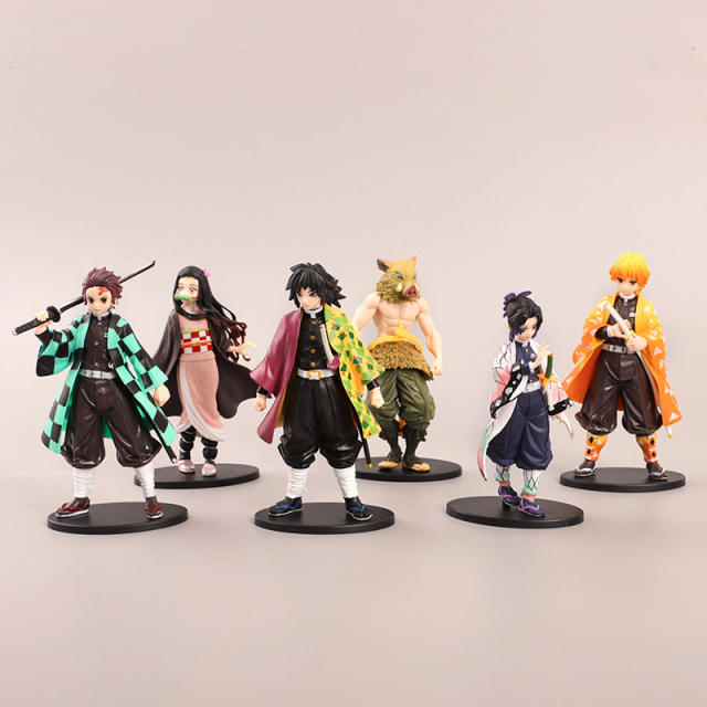 Demon Alayer Anime Figure Tanjirou Nezuko Creative Home Decoration PVC Cartoon Ornament Models Toys Christmas Gifts For Children