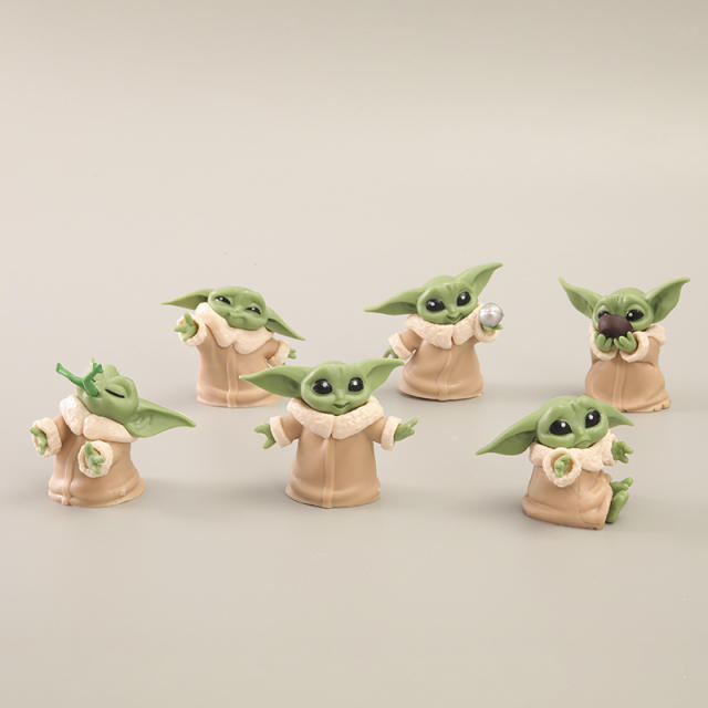 Alien Action Figures Star Wars Yoda Baby Home Decoration Marvel Model Collectible Car Accessories Anime Model Gift Toys For Boys