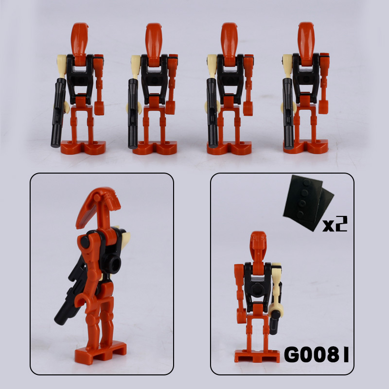 G0111 Star Wars Minifigures Building Blocks Action Mini Figures Assemble MOC DIY Weapon Game Bricks Educational Toys Gift Children Boys