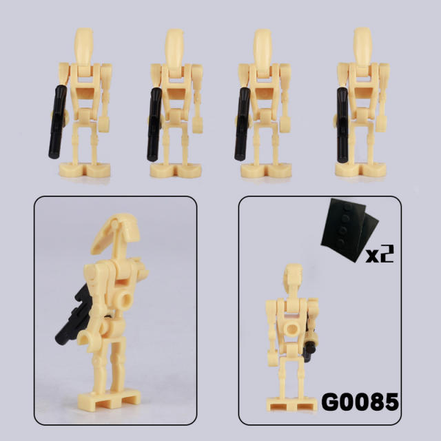 G0111 Star Wars Minifigures Building Blocks Action Mini Figures Assemble MOC DIY Weapon Game Bricks Educational Toys Gift Children Boys