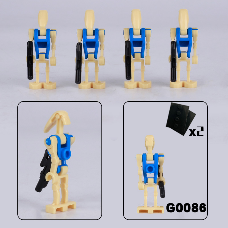 G0111 Star Wars Minifigures Building Blocks Action Mini Figures Assemble MOC DIY Weapon Game Bricks Educational Toys Gift Children Boys