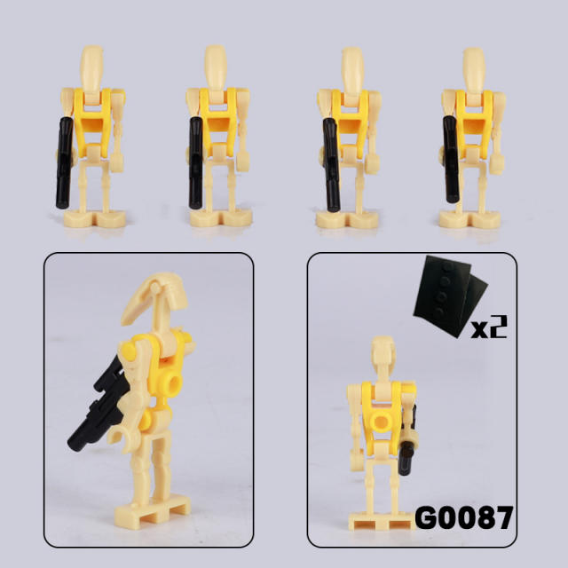 G0111 Star Wars Minifigures Building Blocks Action Mini Figures Assemble MOC DIY Weapon Game Bricks Educational Toys Gift Children Boys