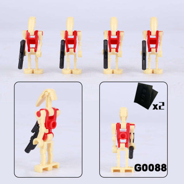 G0111 Star Wars Minifigures Building Blocks Action Mini Figures Assemble MOC DIY Weapon Game Bricks Educational Toys Gift Children Boys