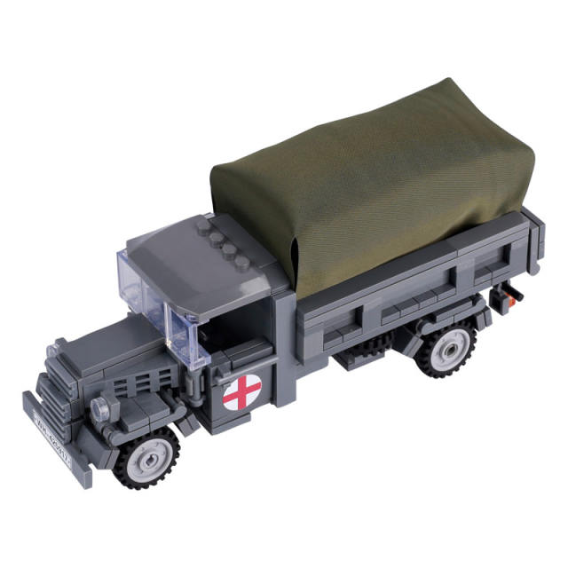 WW2 Military German Army Lightning Truck Building Blocks Soldier Weapon MOC Transport Vehicle Bricks Christmas Toy Gift For Kids
