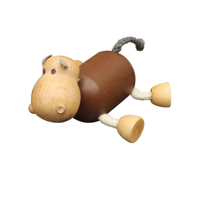 Wooden Cutely Animals Doll Small Emulation Models Baby Kids Learning Toys  Figurines  Environmentally Friendly  Building Block