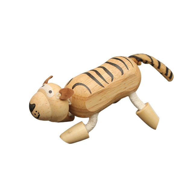 Wooden Cutely Animals Doll Small Emulation Models Baby Kids Learning Toys  Figurines  Environmentally Friendly  Building Block