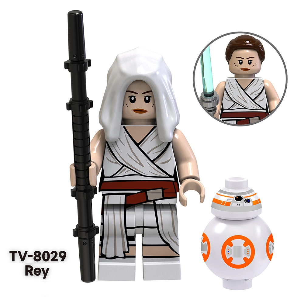 TV6104 Star Wars Series Minifigures Building Blocks Darth Rey Commander  Clone Trooper Figures MOC Collection Toys Gifts Children