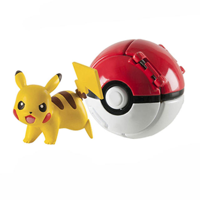 Pokemon Figures Pikachu Poke Ball Deformation Toy Pocket Monster Charizard Mewtwo Variation Toy Action Model Christmas Gift Boys