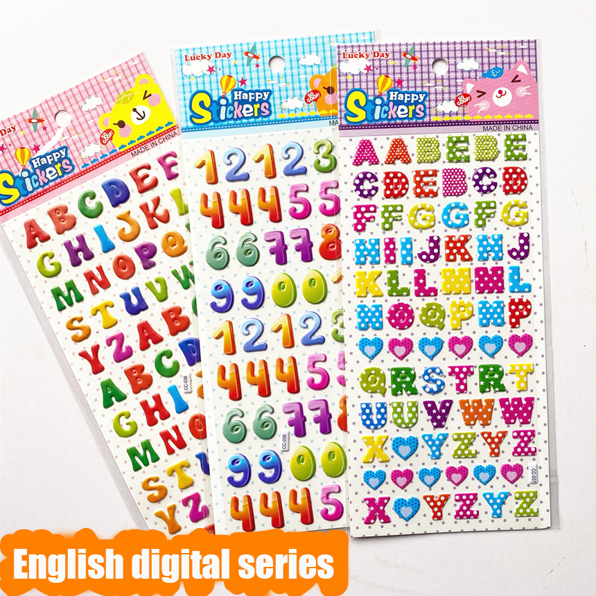 3D Stickers for Kids Toddlers 20/8 Different Sheets 3D Puffy Bulk Sticker  Cartoon Education Classic Toy Children Boys Girl Gifts - AliExpress