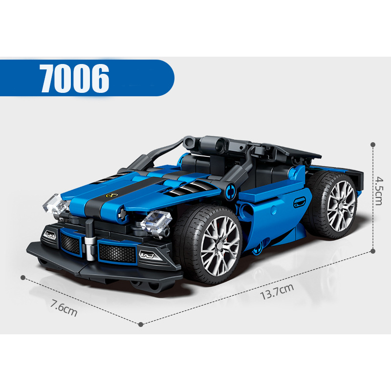 Car Building Block Sports Super Racing Compatible With Lego Small Particle Puzzle Vehicles Kits Bricks Kids Toys Gifts