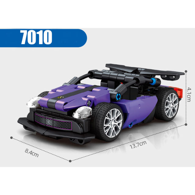 Car Building Block Sports Super Racing Compatible With Lego Small Particle Puzzle Vehicles Kits Bricks Kids Toys Gifts