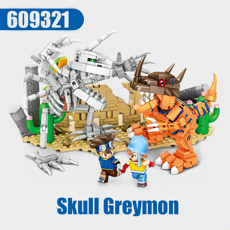 Japanese Anime Series Digimon Adventure Character Building Blocks Minifigures Animals Model Dolls Agumon Garudamon Kids Toy Gift