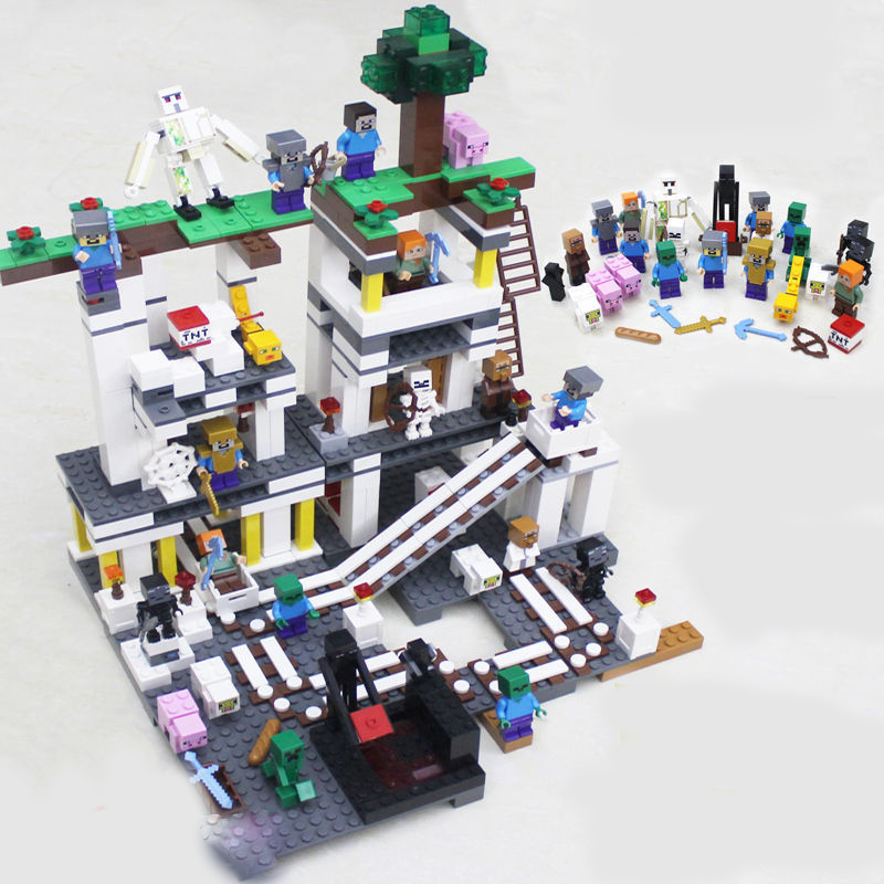 MOC Minecraft Series Building Blocks Minifigures Accessories Weapon Scene Dragon House Game Bricks Model Toy Gifts For Kids Boys