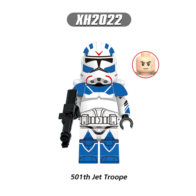 X0351 Star Wars Series Minifigs Building Blocks  ARC Trooper Colt Jet Troope Grey Captain Commander Figure Models Toys Kids