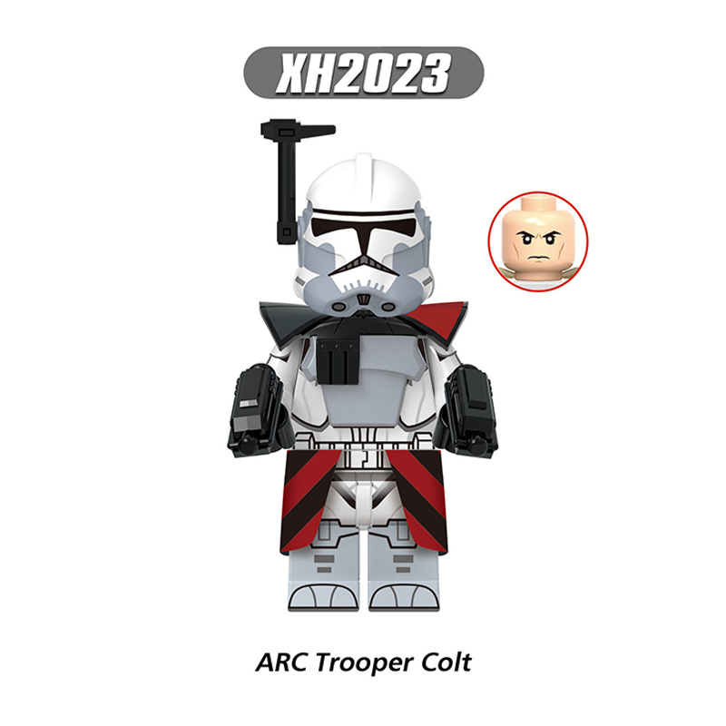 X0351 Star Wars Series Minifigs Building Blocks ARC Trooper Colt Jet Troope Grey Captain Commander Figure Models Toys Kids