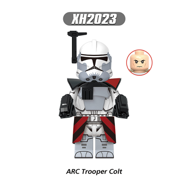 X0351 Star Wars Series Minifigs Building Blocks  ARC Trooper Colt Jet Troope Grey Captain Commander Figure Models Toys Kids