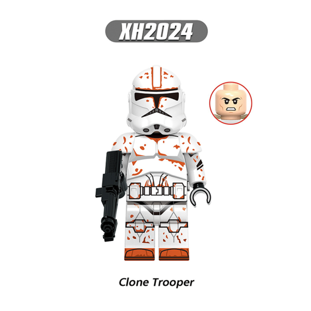 X0351 Star Wars Series Minifigs Building Blocks  ARC Trooper Colt Jet Troope Grey Captain Commander Figure Models Toys Kids