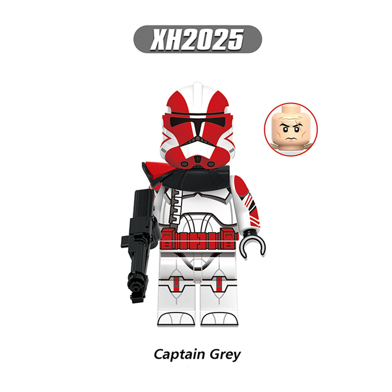 X0351 Star Wars Series Minifigs Building Blocks ARC Trooper Colt Jet Troope Grey Captain Commander Figure Models Toys Kids