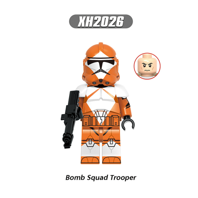 X0351 Star Wars Series Minifigs Building Blocks  ARC Trooper Colt Jet Troope Grey Captain Commander Figure Models Toys Kids