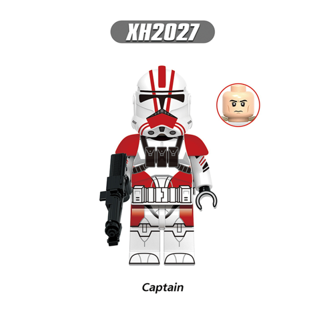 X0351 Star Wars Series Minifigs Building Blocks  ARC Trooper Colt Jet Troope Grey Captain Commander Figure Models Toys Kids