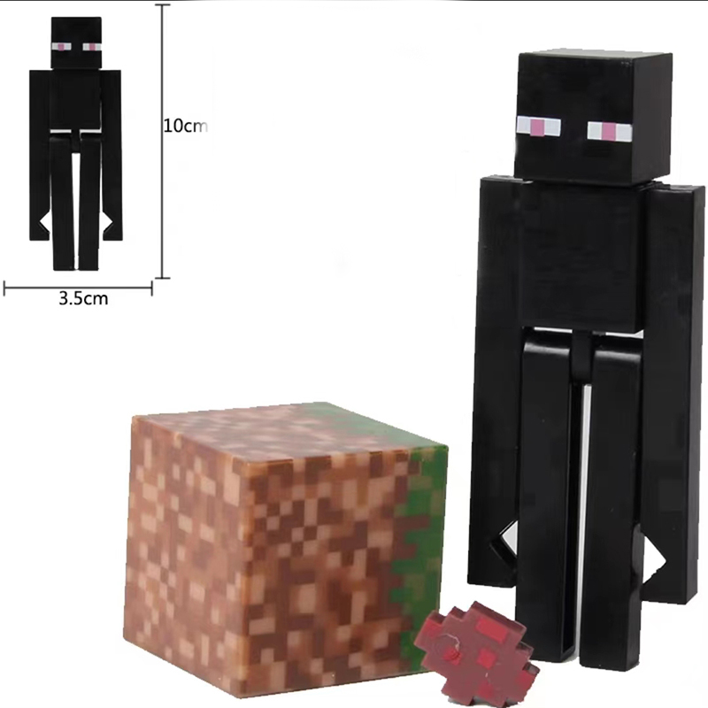 MOC Minecraft Series Building Blocks Minifigures Assembly Accessories Weapon Steve Alex NPC Bricks Model Toy Gifts For Kids Boys