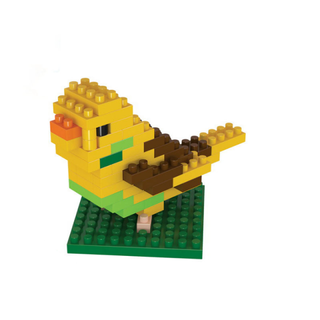 Cartoon Animals Series Building Blocks Giraffe Dinosaur Fox Micro Bricks DIY Compatible Construction Toys Set Gifts For Children