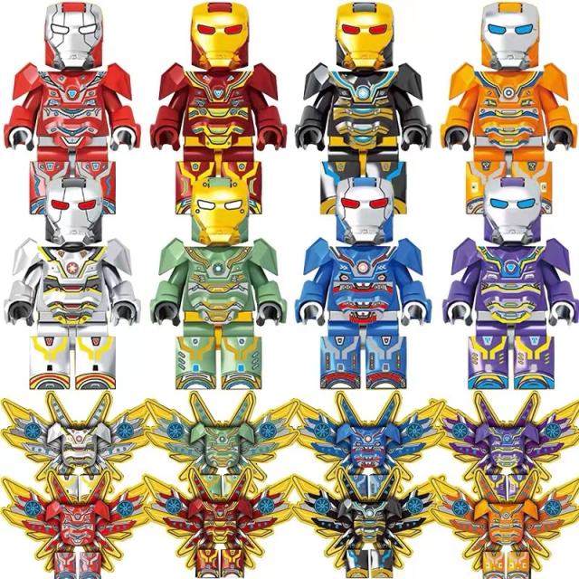 MOC Marvel Avengers Minifigures MK85 Iron Man Tony Stark Building Blocks Collective Models Bricks Accessories Toys Gift For Boys