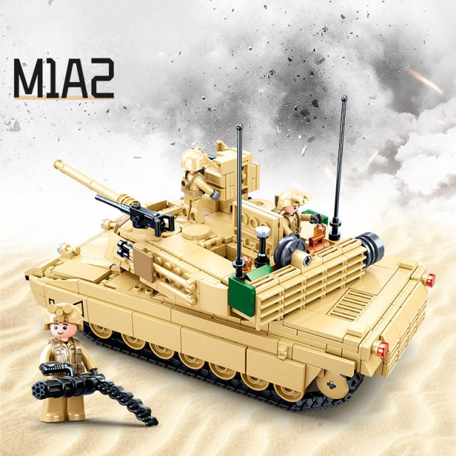 T-72 Soviet Russia Main Battle Tank Minifigures Military Building Blocks Track Model Weapons Soldier Accessories Brick Boys Gift