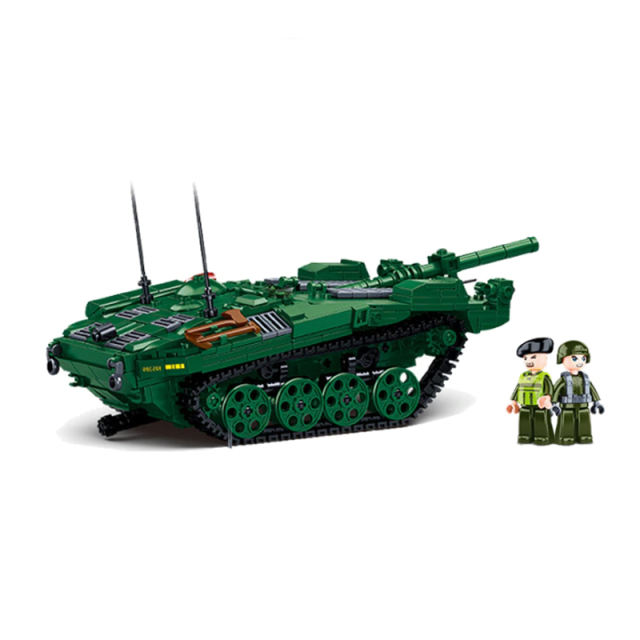 Strv 03 Sweden Main Battle Military Tank Building Blocks Minifigures Track Battle Model Army Weapons Soldier Accessories Boys