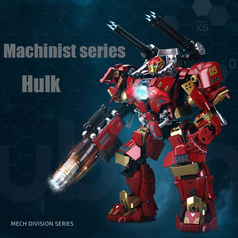 Cyber Hulk Wukong Brick Minifigure Robot Mecha Weapon Stick Impact Gun