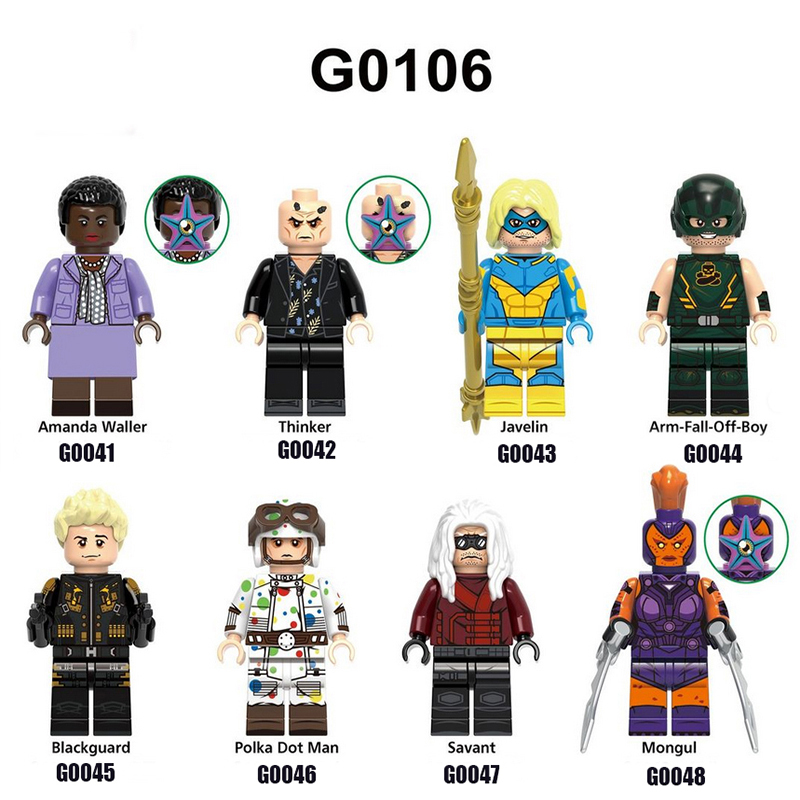 G0106 Suicide Squad Super Heroes Series Minifigures Building Blocks American DC Anime Amanda Waller Accessories Figures Models