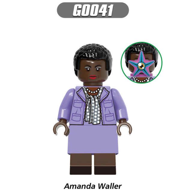 G0106 Suicide Squad Super Heroes Series Minifigures Building Blocks American DC Anime Amanda Waller Accessories Figures Models