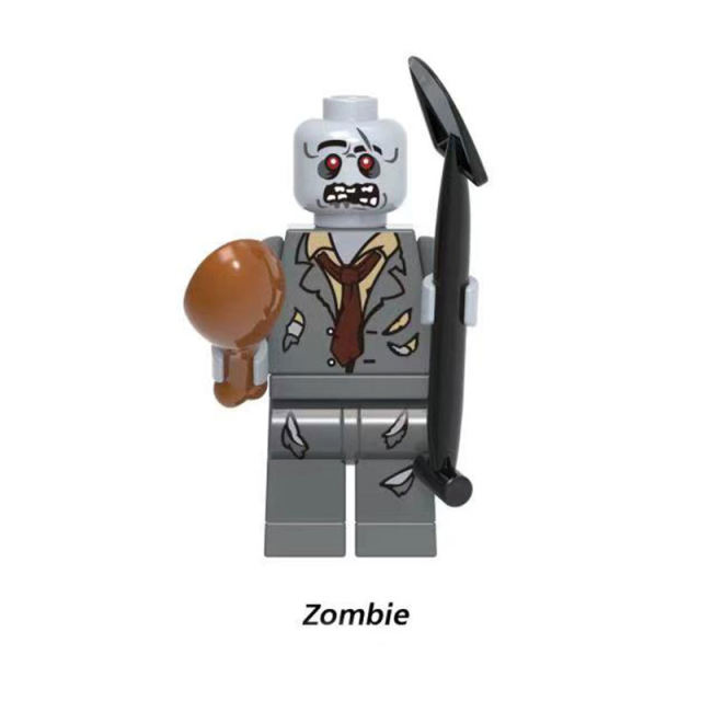 MOC Zombies Minifigures Building Blocks Surfer Cheerleader Girl Board Halloween Skeleton Sledge Game Accessorie Models Toys Gift