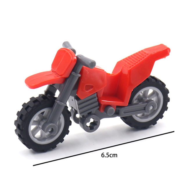 MOC City Off Road Vehicle Motorcycle Building Blocks  Accessories Military Soldiers Pickup Trucks Car Model Figures Toys Boys