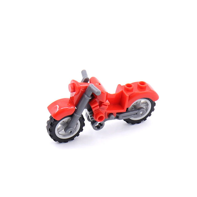 City Military Motorcycle Building Blocks Car Model Figures Accessories Soldiers Pickup Trucks MOC Vehicles Transporter Toys Boys