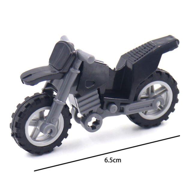 MOC City Off Road Vehicle Motorcycle Building Blocks  Accessories Military Soldiers Pickup Trucks Car Model Figures Toys Boys