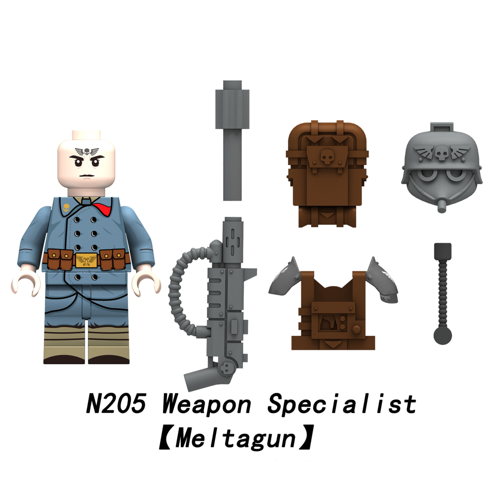 Military Game Series Death Korps of Krieg Minifigures Building Blocks Soldiers Army Weapon Speaciallist Signal Corps Helmet Toys