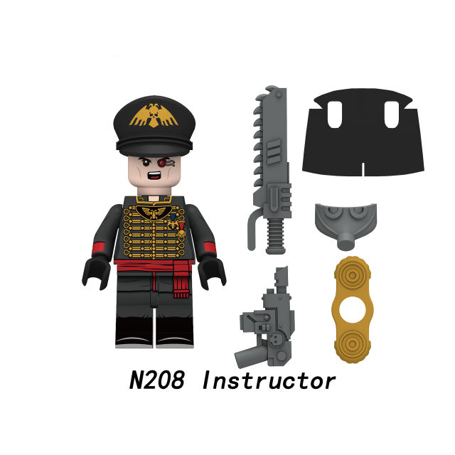 Military Game Series Death Korps of Krieg Minifigures Building Blocks Soldiers Army Weapon Speaciallist Signal Corps Helmet Toys
