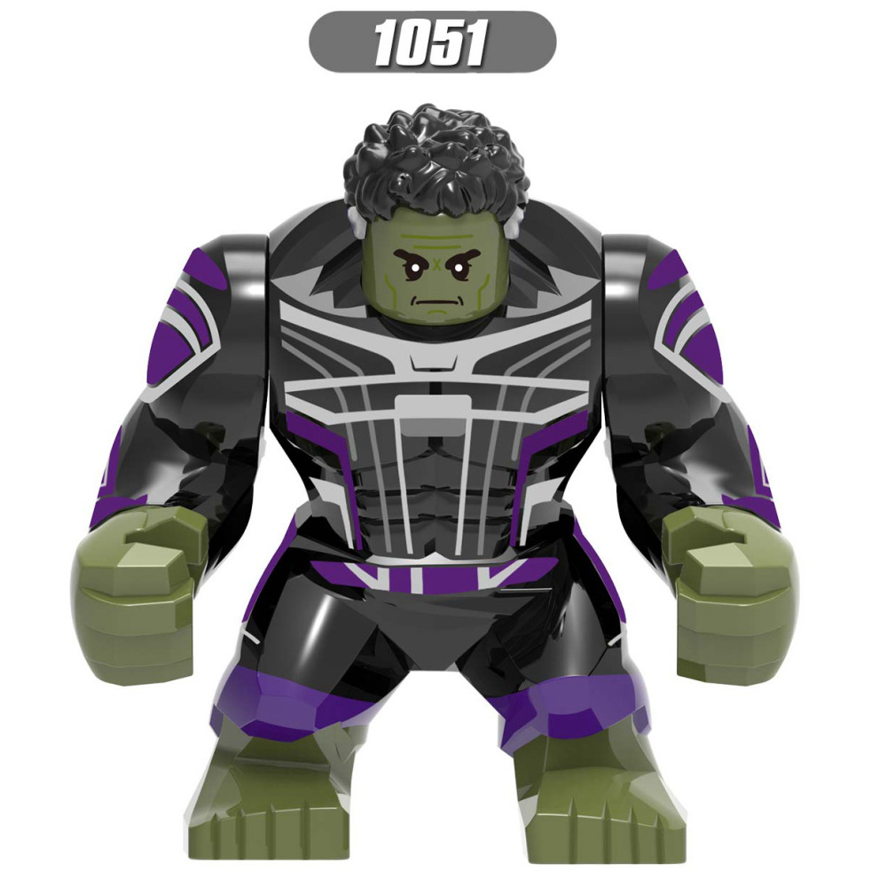 America Disney Marvel superhero series Big Hulk Minifigurs Building Blocks Avengers Thanos Action Iron Models Children Gifts