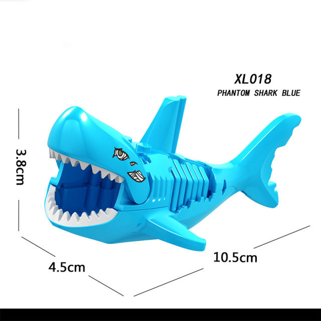 Shark Series Building Blocks Pirates of the Caribbean Underwater Marine Animal Super Heroes Model Toys For Children Gifts Kids